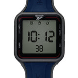 REEBOK SQUARE ELEMENTS GT RV-SQG-G9-PNIN-WN BLUE SILICON STRAP MEN'S WATCH