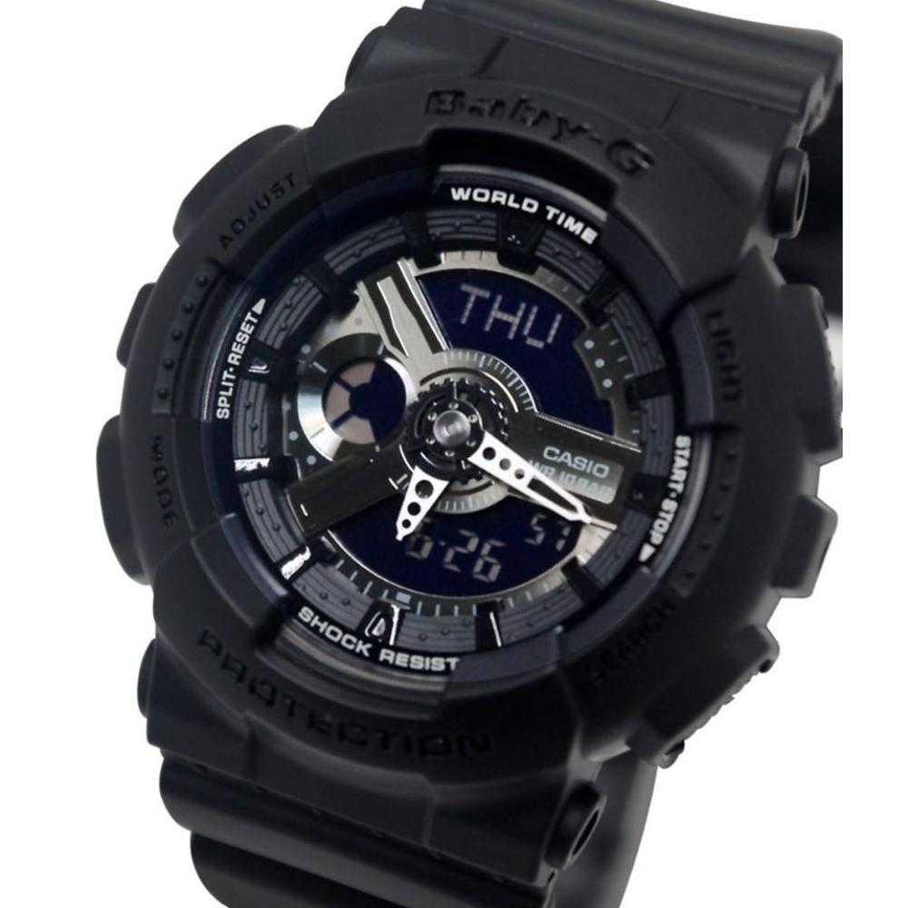 CASIO BABY-G BA-110BC-1ADR DIGITAL QUARTZ BLACK RESIN UNISEX'S WATCH - H2 Hub Watches