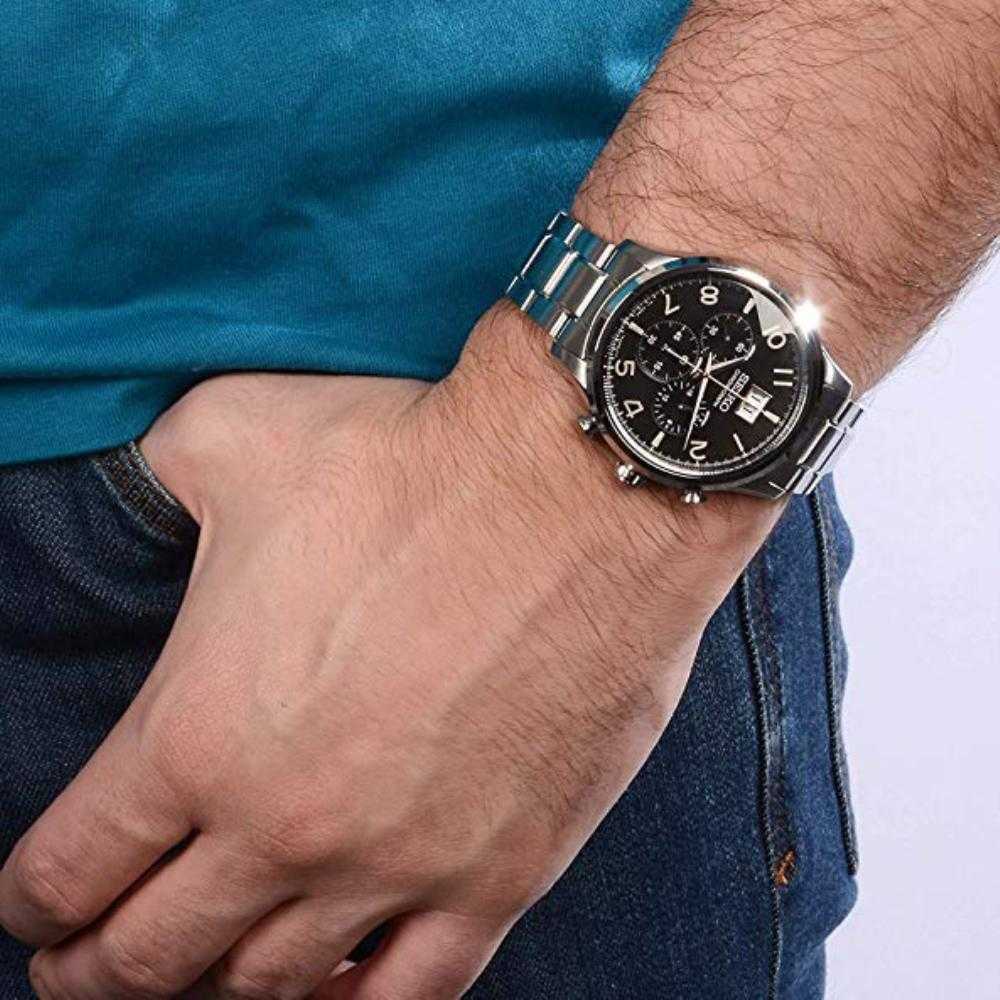 SEIKO GENERAL SPC153P1 CHRONOGRAPH STAINLESS STEEL MEN'S SILVER WATCH - H2 Hub Watches