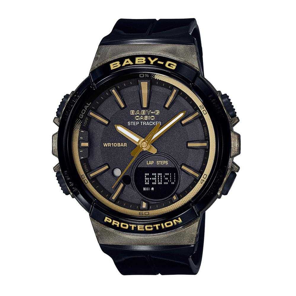 CASIO BABY-G BGS-100GS-1ADR DIGITAL QUARTZ BLACK RESIN WOMEN'S WATCH - H2 Hub Watches