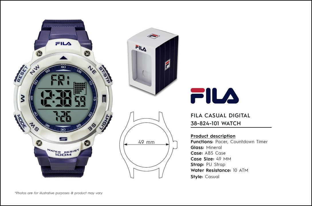 FILA DIGITAL QUARTZ 38-824-101 MEN'S WATCH - H2 Hub Watches