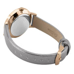 CATH KIDSTON GROVE DITSY ROSE GOLD ALLOY CKL053ERG GREY METALLIC LEATHER STRAP LADIES WATCH - H2 Hub Watches