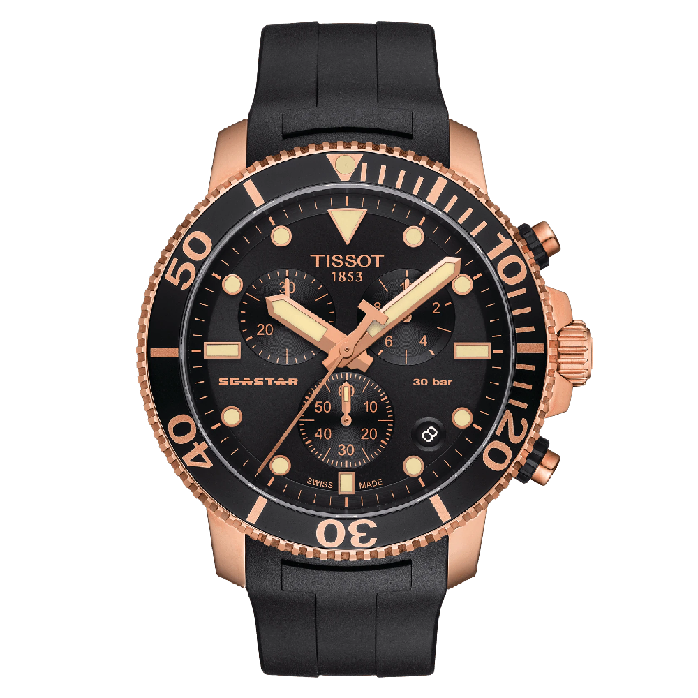 TISSOT T1204173705100 SEASTAR 1000 CHRONOGRAPH MEN'S WATCH - H2 Hub Watches