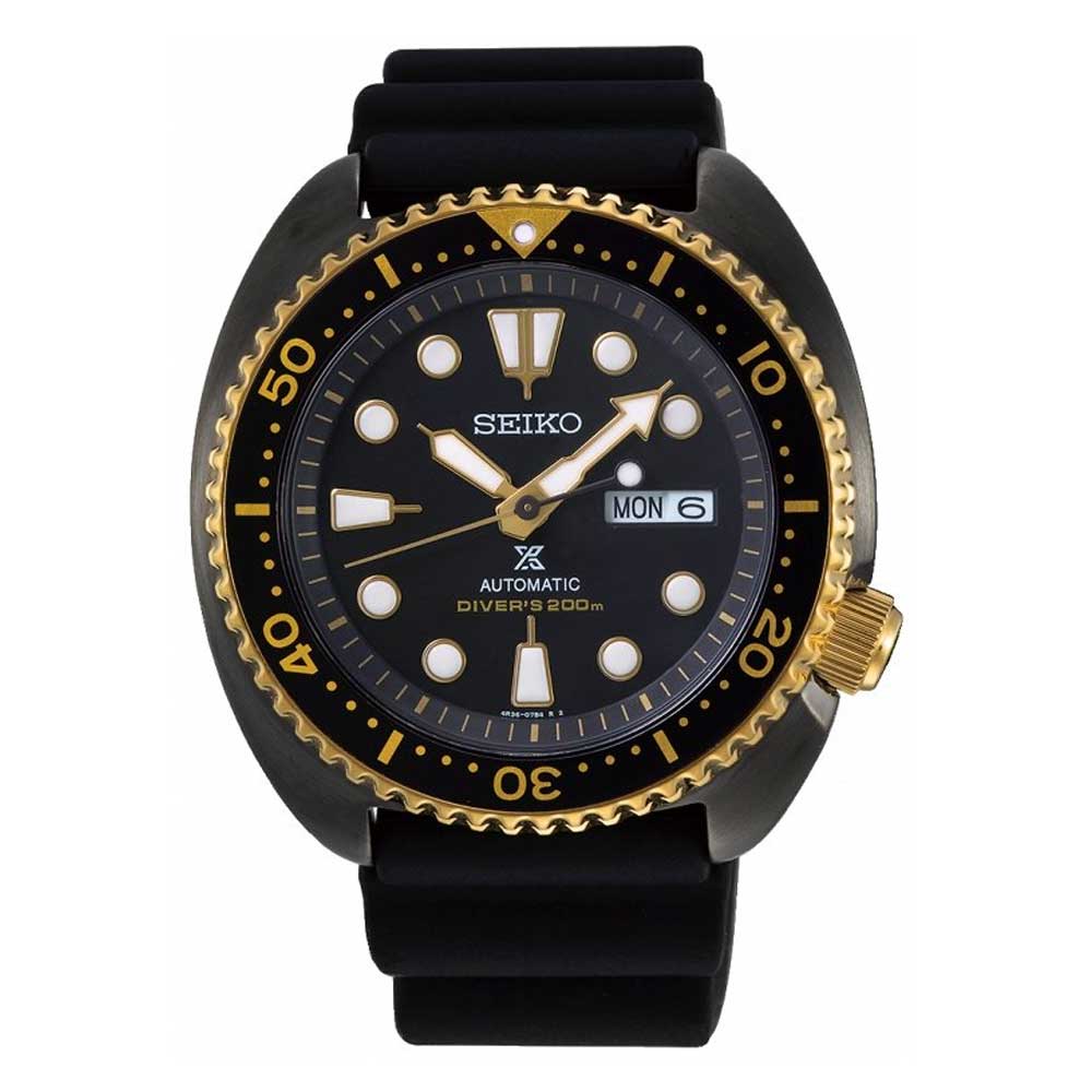 SEIKO PROSPEX SRPD46K1 DIVER BLACK TURTLE MEN'S WATCH - H2 Hub Watches