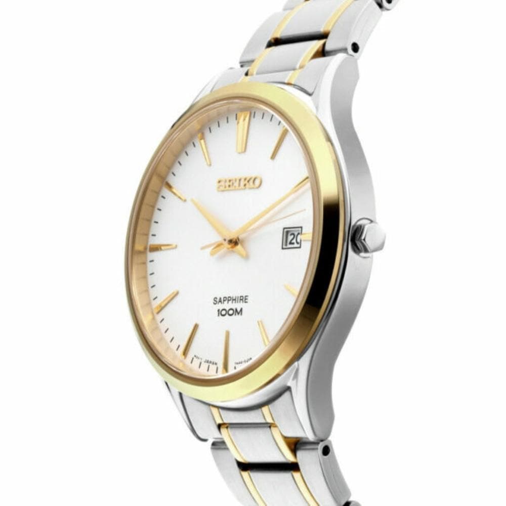 SEIKO GENERAL CLASSIC SGEG96P1 ANALOG STAINLESS STEEL MEN'S TWO TONE WATCH - H2 Hub Watches