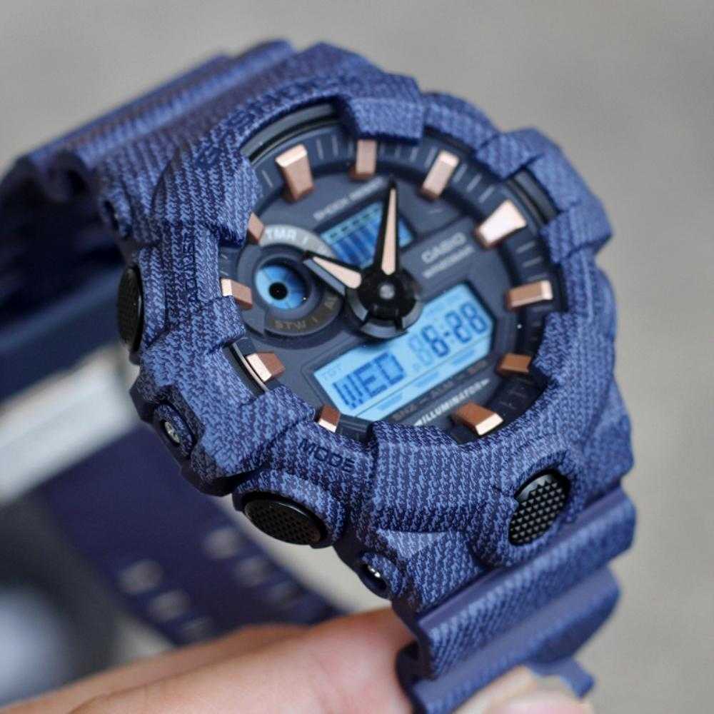 CASIO G-SHOCK GA-700DE-2ADR DIGITAL QUARTZ BLUE RESIN WOMEN'S WATCH - H2 Hub Watches