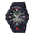 CASIO G-SHOCK GA-700-1ADR DIGITAL QUARTZ BLACK RESIN MEN'S WATCH - H2 Hub Watches