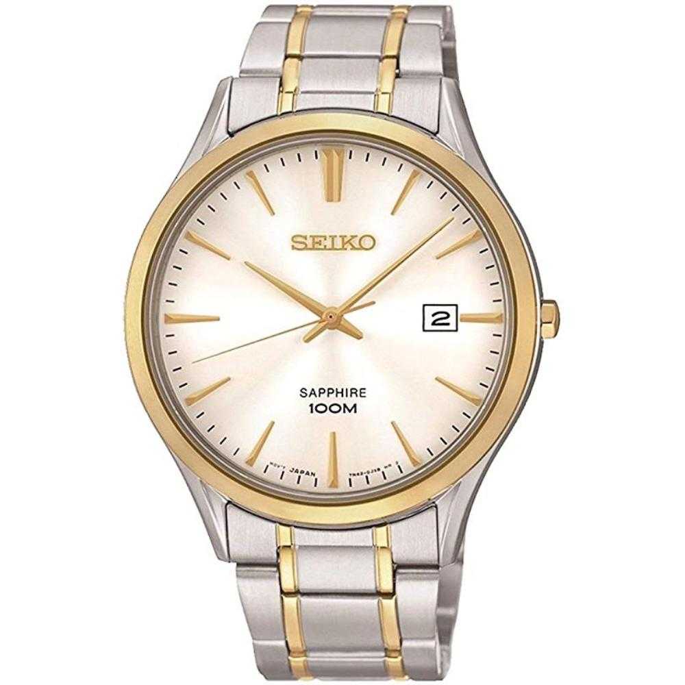 SEIKO GENERAL CLASSIC SGEG96P1 ANALOG STAINLESS STEEL MEN'S TWO TONE WATCH - H2 Hub Watches