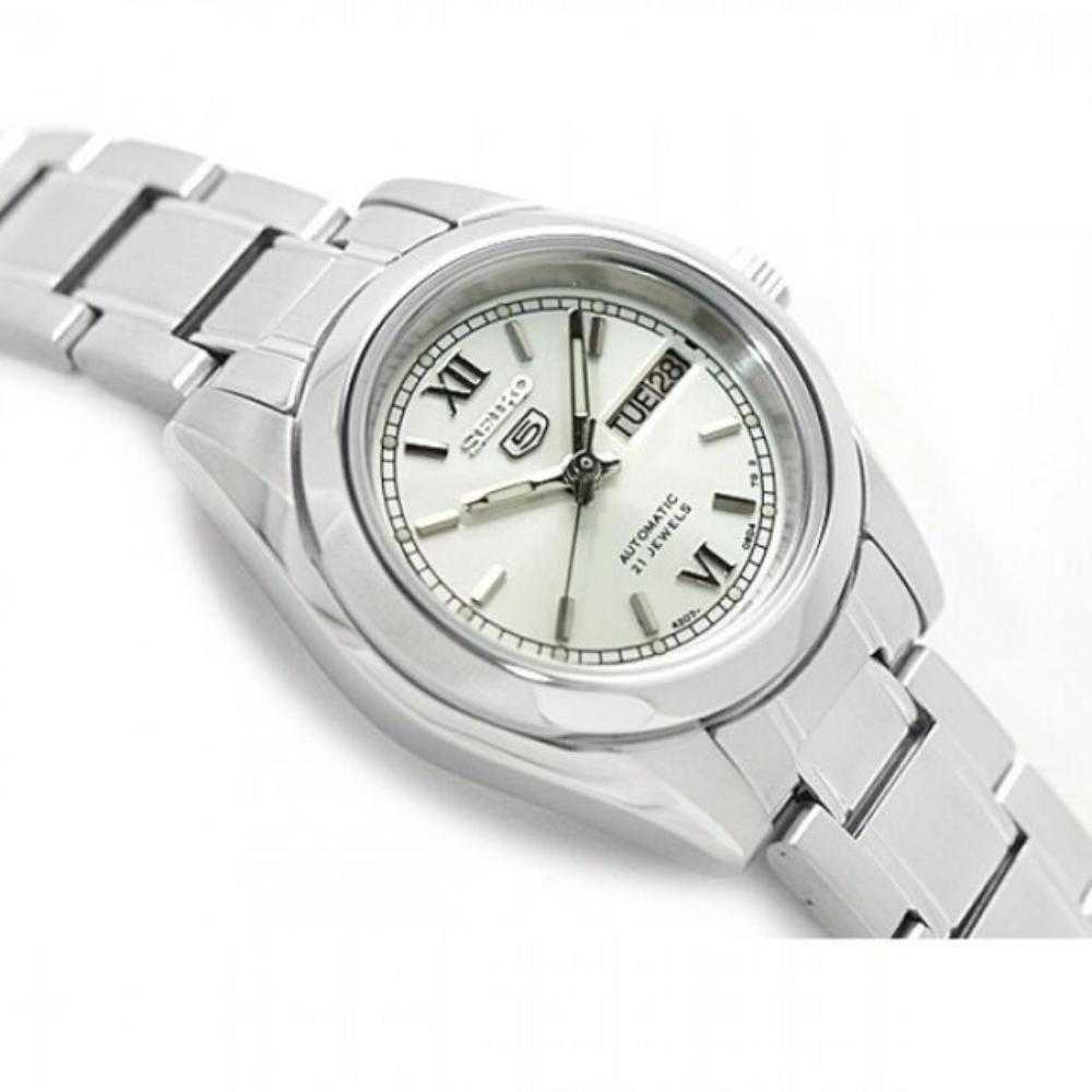 SEIKO 5 SYMK23K1 AUTOMATIC STAINLESS STEEL WOMEN'S SILVER WATCH - H2 Hub Watches