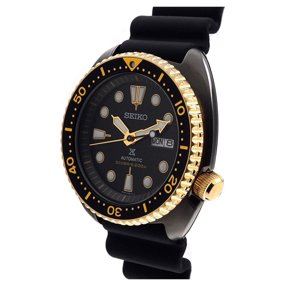SEIKO PROSPEX SRPD46K1 DIVER BLACK TURTLE MEN'S WATCH - H2 Hub Watches