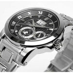 SEIKO PREMIER KINETIC SNP093P1 STAINLESS STEEL MEN'S SILVER WATCH - H2 Hub Watches