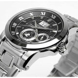 SEIKO PREMIER KINETIC SNP093P1 STAINLESS STEEL MEN'S SILVER WATCH - H2 Hub Watches