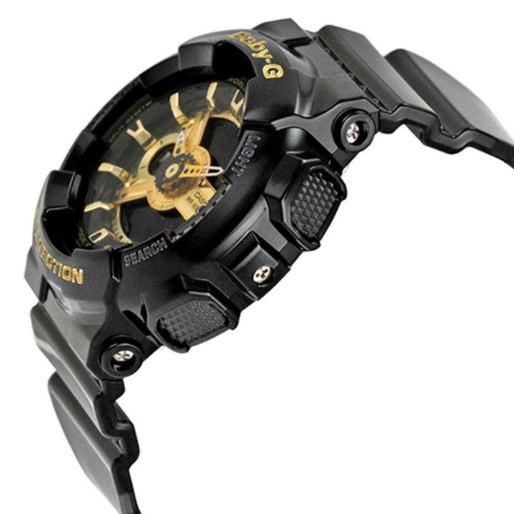 CASIO BABY-G BA-110-1ADR DIGITAL QUARTZ BLACK RESIN WOMEN'S WATCH - H2 Hub Watches