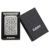 ZIPPO CLASSIC LIGHTER SWAROVSKI CRYSTAL BLING EMBLEM #20904