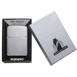 ZIPPO #1941 BRUSHED BRASS WINDPROOF POCKET LIGHTER