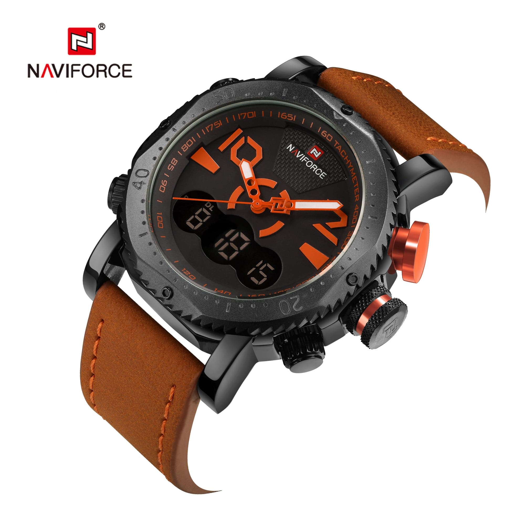 NAVIFORCE NF9094 B/O/L.BN MEN'S WATCH - H2 Hub Watches
