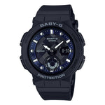 CASIO BABY-G BGA-250-1ADR BLACK STAINLESS STEEL RESIN STRAP WOMEN'S WATCH - H2 Hub Watches