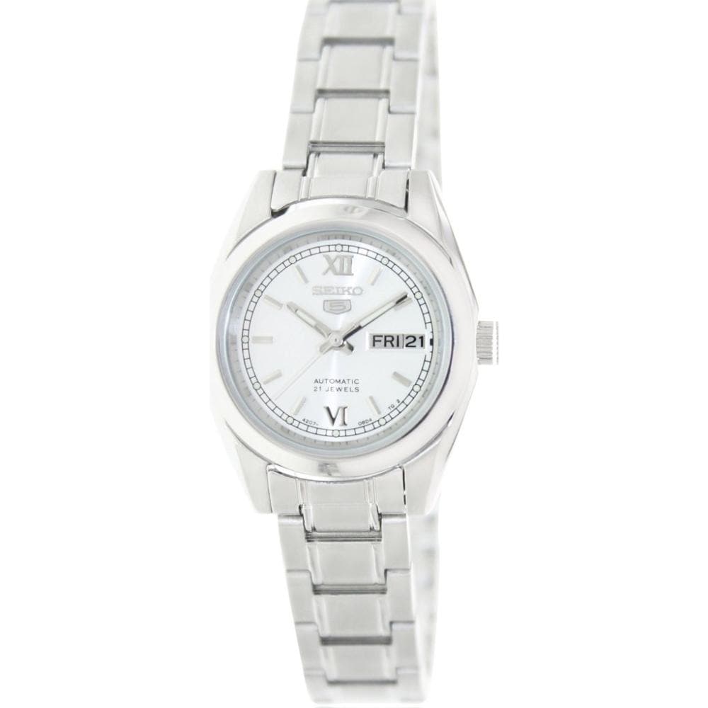 SEIKO 5 SYMK23K1 AUTOMATIC STAINLESS STEEL WOMEN'S SILVER WATCH - H2 Hub Watches