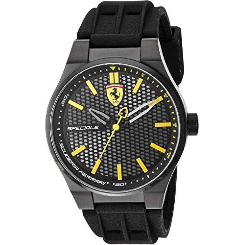 FERRARI SCUDERIA SPECIALE 0830354 SILICONE STRAP MEN'S WATCH - H2 Hub Watches