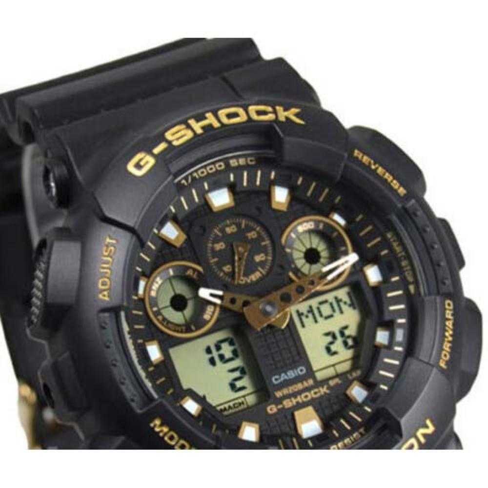 CASIO G-SHOCK GA-100GBX-1A9DR DIGITAL QUARTZ BLACK RESIN MEN'S WATCH - H2 Hub Watches