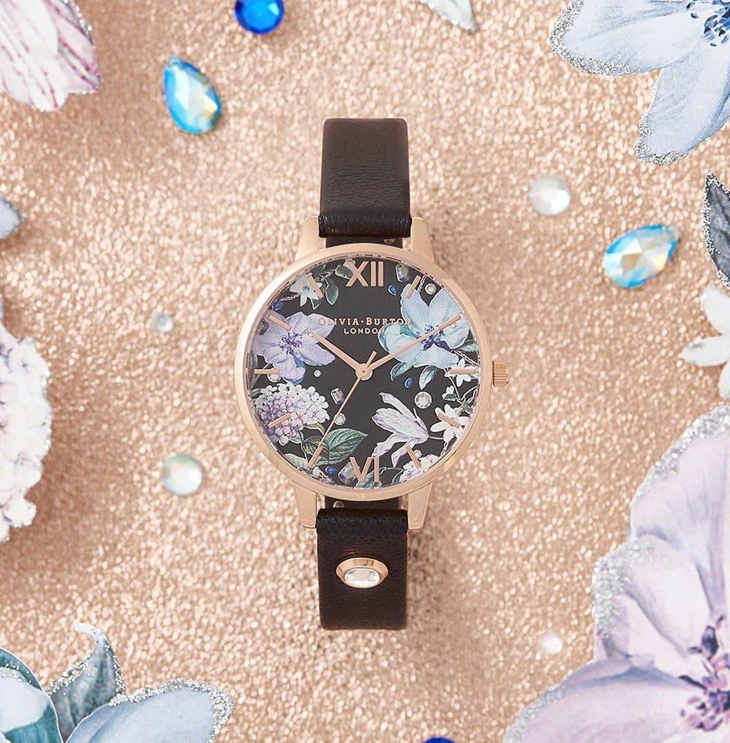 OLIVIA BURTON BEJEWELLED FLORALS DEMI OB16BF23 WOMEN'S WATCH - H2 Hub Watches
