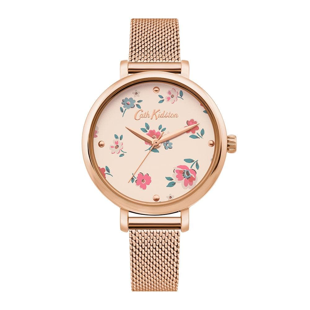 CATH KIDSTON FLORAL ALLOY CKL079RGM BRACELET WOMEN'S WATCH - H2 Hub Watches
