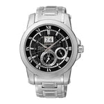 SEIKO PREMIER KINETIC SNP093P1 STAINLESS STEEL MEN'S SILVER WATCH - H2 Hub Watches