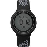 REEBOK RD-DUR-G9-PBIB-BA DIGITAL GRAY DIAL BLACK SILICON UNISEX WATCH