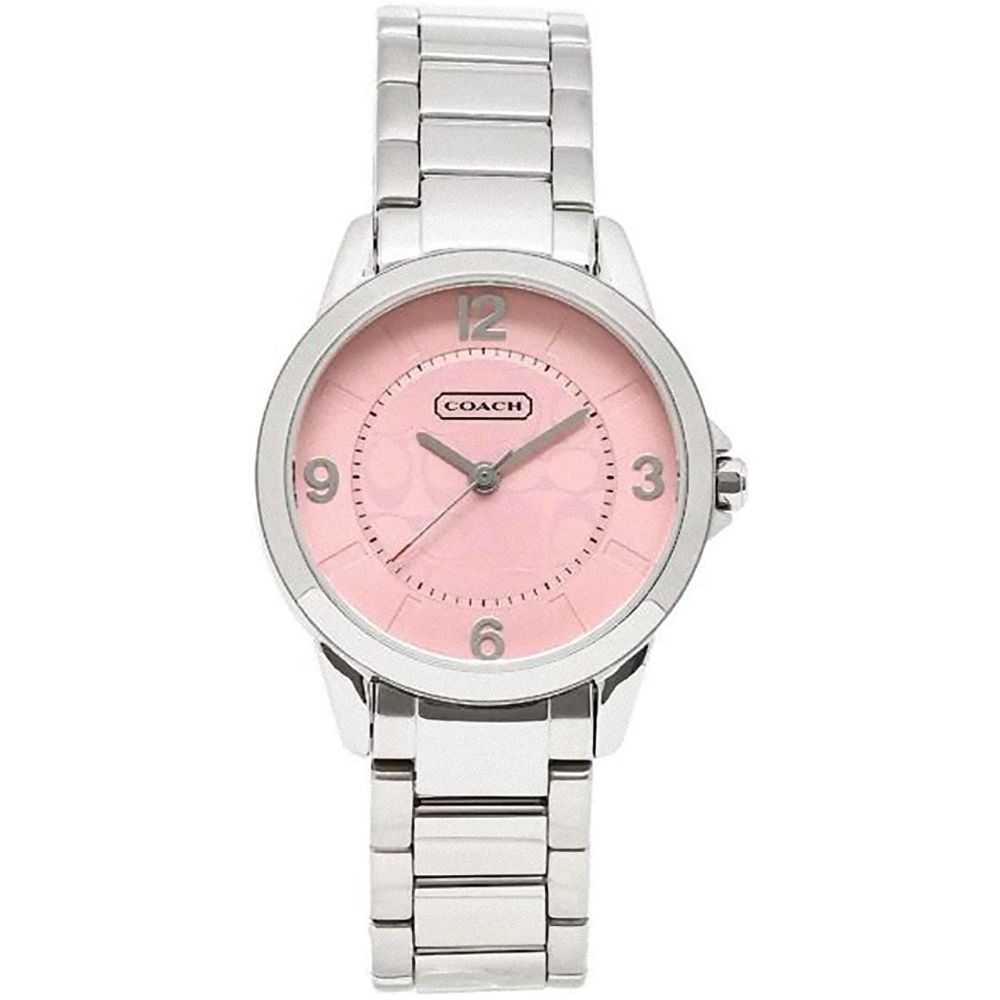 COACH CLASSIC SIGNATURE ANALOG QUARTZ SILVER STAINLESS STEEL 14501615 WOMEN'S WATCH - H2 Hub Watches