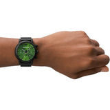 EMPORIO ARMANI CHRONOGRAPH BLACK STAINLESS STEEL MEN'S WATCH