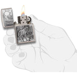 Zippo Lighter Personlized Silver Stainless Steel #20855