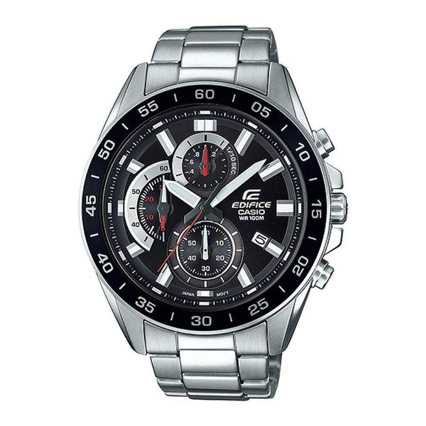 CASIO EDIFICE EFV-550D-1AVUDF CHRONOGRAPH SILVER STAINLESS STEEL MEN'S WATCH - H2 Hub Watches