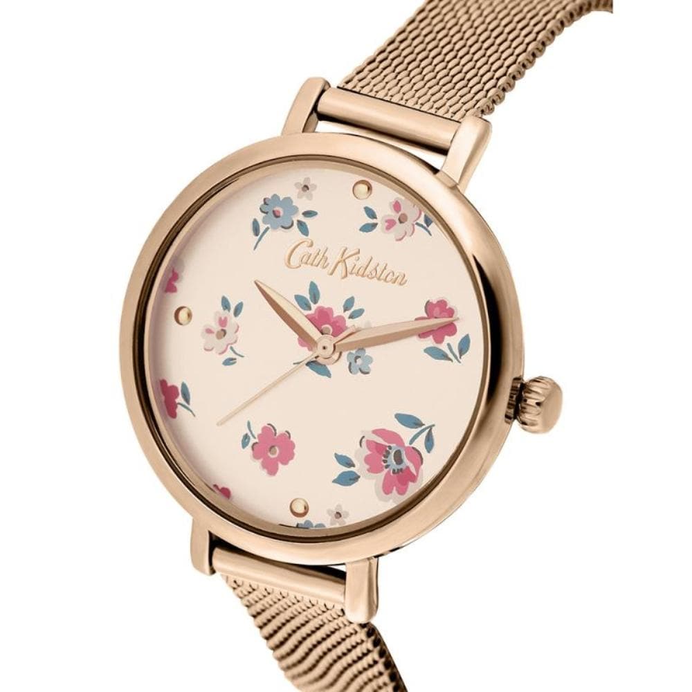 CATH KIDSTON FLORAL ALLOY CKL079RGM BRACELET WOMEN'S WATCH - H2 Hub Watches