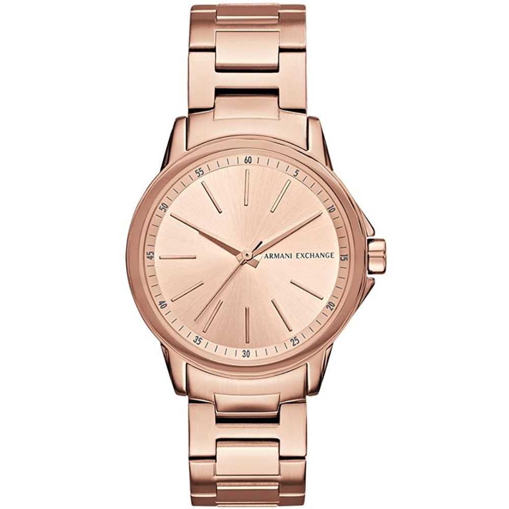 ARMANI EXCHANGE ANALOG QUARTZ ROSE GOLD STAINLESS STEEL AX4347 WOMEN'S WATCH - H2 Hub Watches