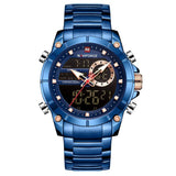 NAVIFORCE NF9163 BE/BE BLUE STAINLESS STEEL MEN WATCH