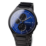 BERING 11741-727 BLACK TITANIUM BRACELET STRAP QUARTZ MEN'S WATCH