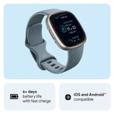 Fitbit Versa 4 Waterfall Blue/Platinum FB523SRAG-FRCJK