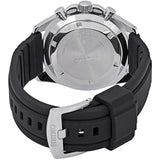 SEIKO SSB325P1 CHRONOGRAPH BLACK DIAL SILICON/RUBBER STRAP MEN'S WATCH