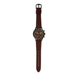 FOSSIL FS5833 RETRO PILOT CHRONOGRAPH DARK BROWN LEATHER WATCH