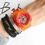 CASIO BABY-G BA-110JM-4ADR DIGITAL QUARTZ ORANGE TRANSPARENT RESIN WOMEN'S WATCH - H2 Hub Watches