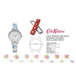 CATH KIDSTON QUARTZ WELLESLEY BLOSSOM SILVER ALLOY CKL046US BLUE PU STRAP LADIES WATCH - H2 Hub Watches