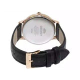 ORIENT QUARTZ  CONTEMPORARY  BLACK DIAL  AND LEATHER UNISEX  WATCH RF-QD0007B10B