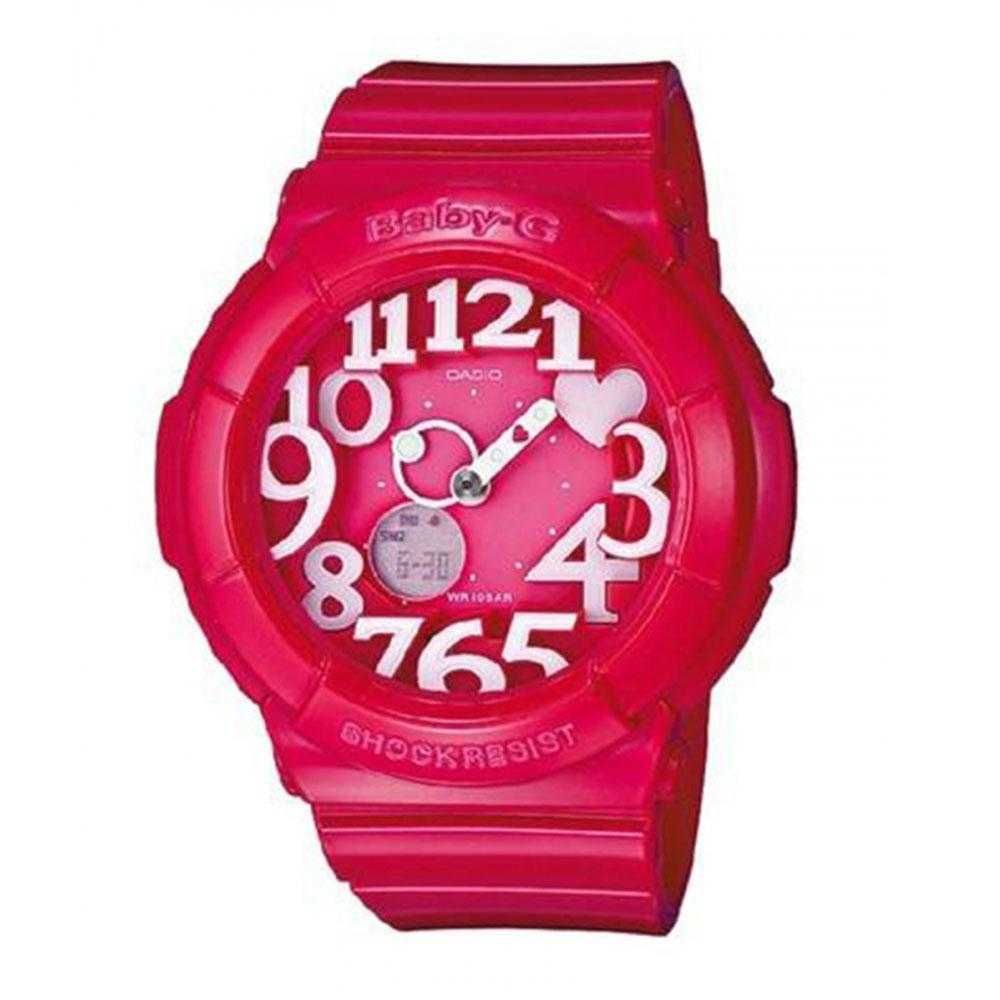 CASIO BABY-G BGA-130-4BDR DIGITAL QUARTZ PINK RESIN WOMEN'S WATCH - H2 Hub Watches