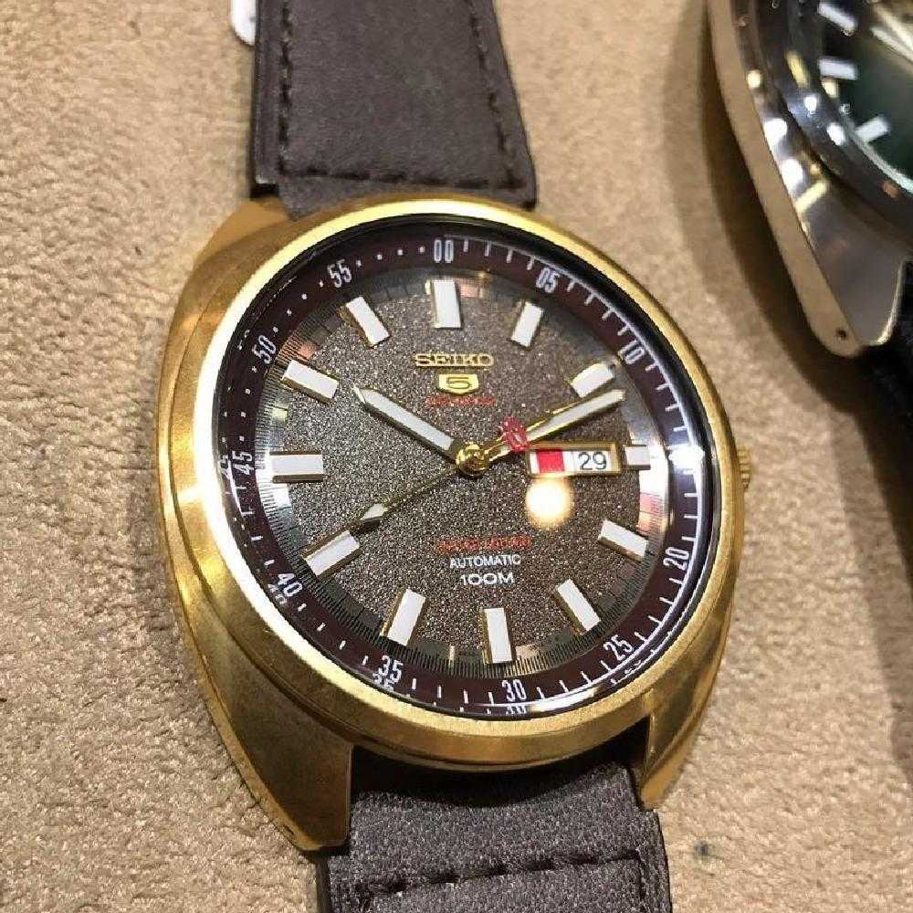 SEIKO 5 SPORTS SRPB74K1 LIMITED EDITION BROWN LEATHER STRAP MEN'S WATCH - H2 Hub Watches
