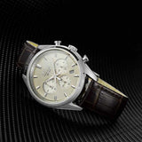 SEIKO GENERAL SSB293P1 CHRONOGRAPH MEN'S BROWN LEATHER STRAP WATCH - H2 Hub Watches