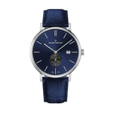 CLAUDE BERNARD CB65004-3-BUING BLUE LEATHER MEN'S WATCH