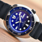 SEIKO PROSPEX DIVER AUTOMATIC "SAVE THE OCEAN" TURTLE SRPC91K1 MEN'S BLACK RUBBER STRAP WATCH - H2 Hub Watches