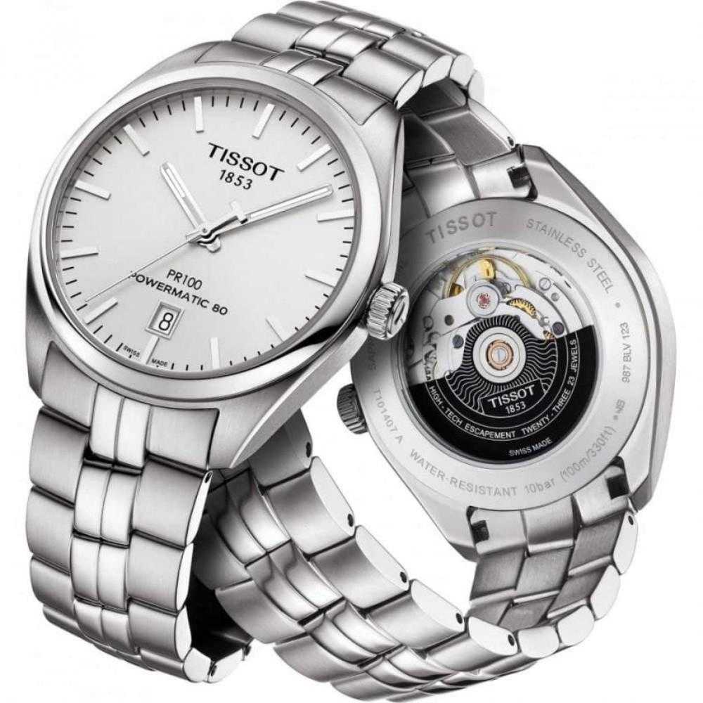 TISSOT T1014071103100 PR 100 POWERMATIC 80 MEN'S WATCH - H2 Hub Watches