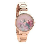 CATH KIDSTON QUARTZ PAINTBOX FLOWERS ROSE GOLD STAINLESS STEEL CKL050RGM LADIES WATCH - H2 Hub Watches