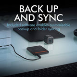 LACIE PORTABLE SSD HIGH PERFORMANCE EXTERNAL SSD USB-C USB 3.0 1TB STHK1000800